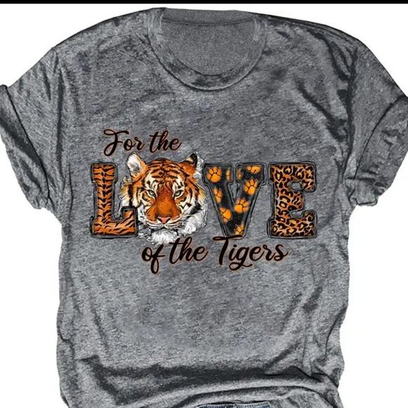 For the Love of tigers shirt graphic Tee - Picture 1 of 2